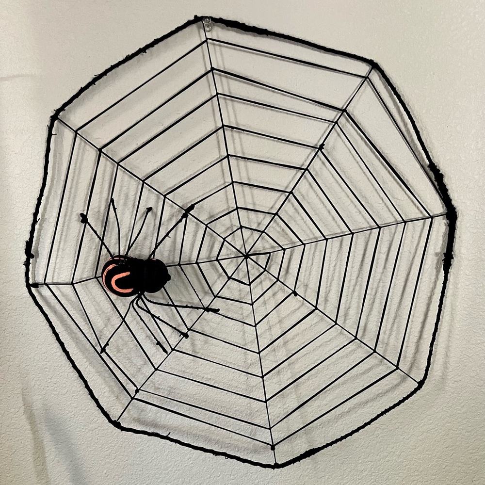 Spider in Web Halloween Decoration